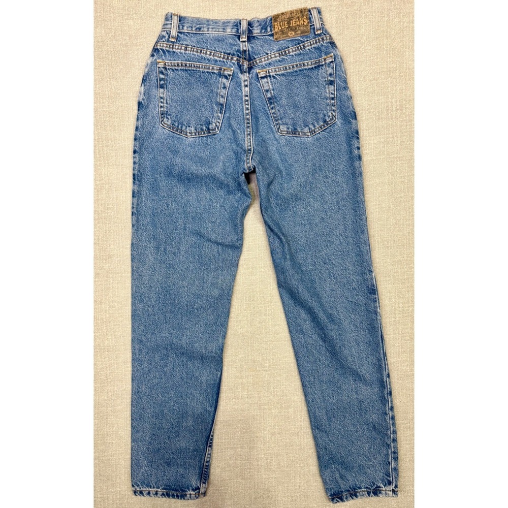 Old Navy Y2K Blue Jeans Womens 6 Regular Slim Straight High Rise Medium Wash - Picture 11 of 12